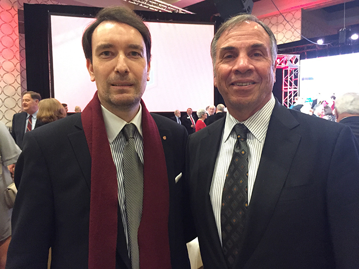 Philip J. Müller mit Bruce Arena